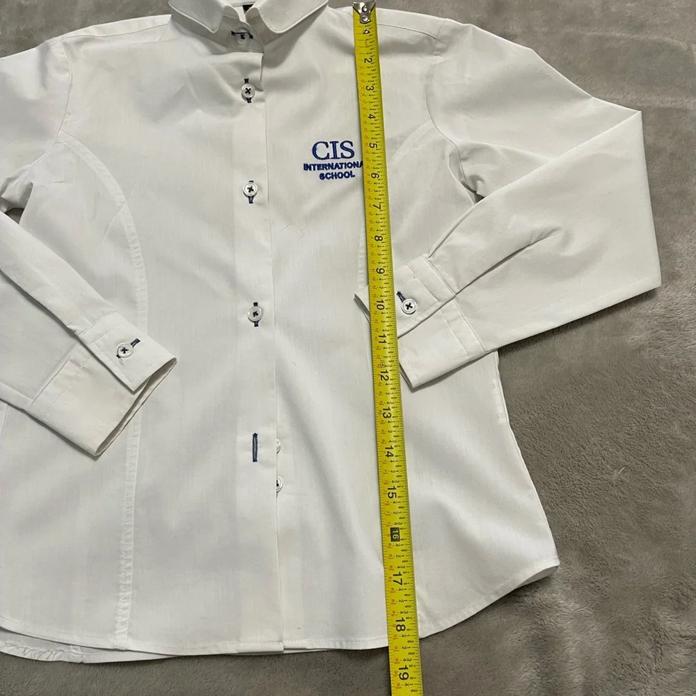 Boys white bottom down t shirt